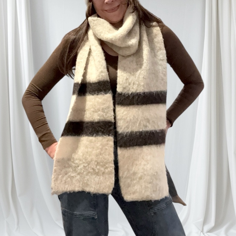 Icelandic Pure wool Vintage Scarf by Hilda Ltd.